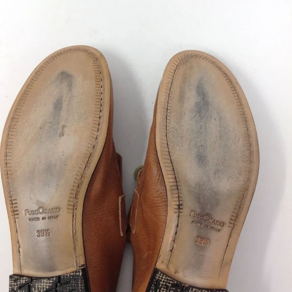 𝅺BIBLIOTEK (Fuso Orario) Italian Leather Shoes 39.5 - Picture 16 of 16